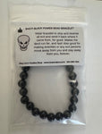 Black Bead Power Bracelet