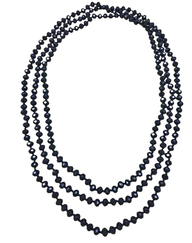 Black Crystal Energy Drawing Necklace