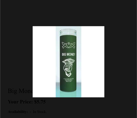 Hoodoo Condition Candles (For shipping. Not in house candle services)
